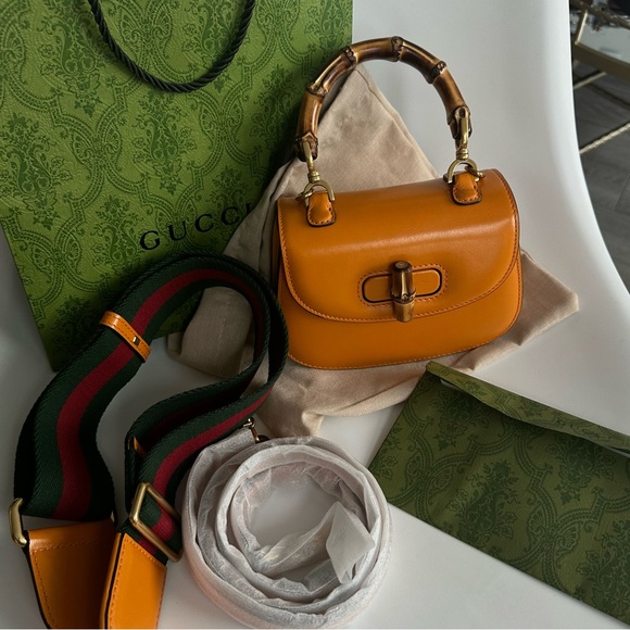 GUCCI BAMBOO 1947 MINI TOP HANDLE
BAG - Picture 13 of 16